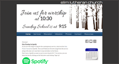 Desktop Screenshot of elimlutheranchurch.com